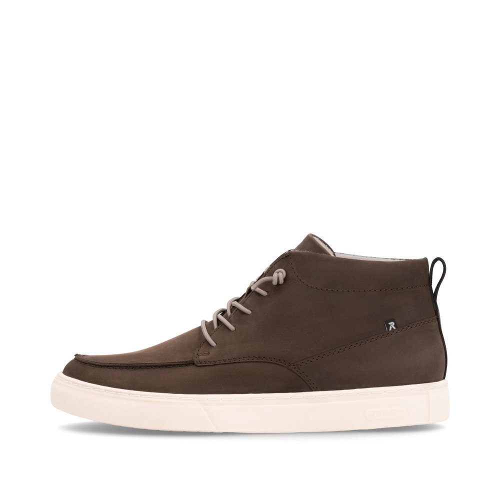 Chaussures à lacets Rieker marron pour homme U0770-25. Côté extérieur de la chaussure.