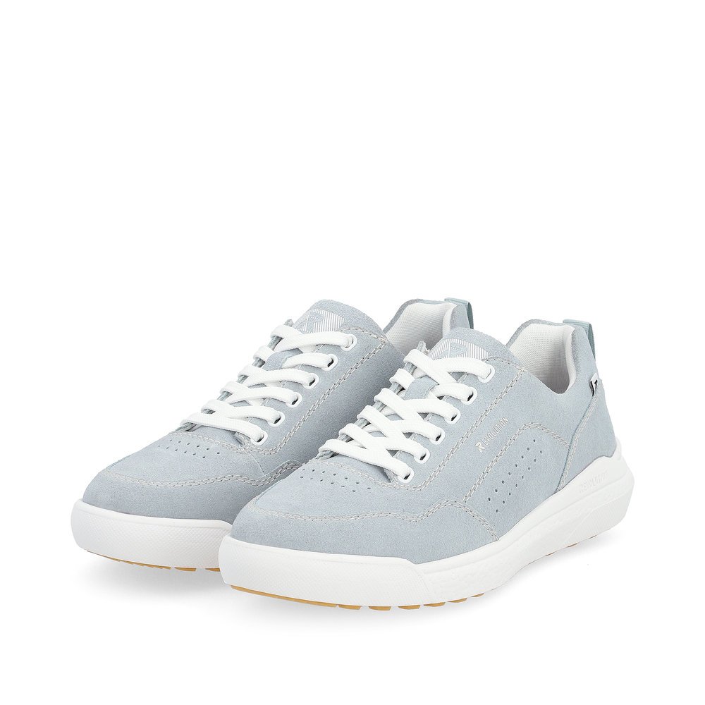 Blue Rieker women´s low-top sneakers W1101-12 with a flexible and super light sole. Shoes laterally.