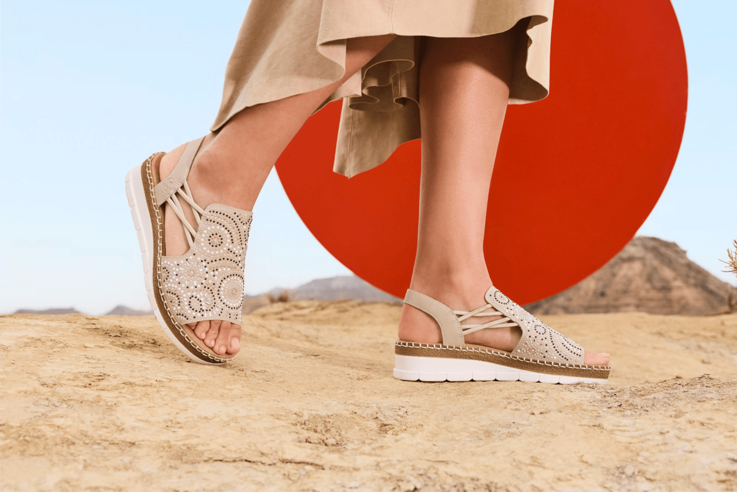 Natural Style Sandalen v1246-62 von Rieker.