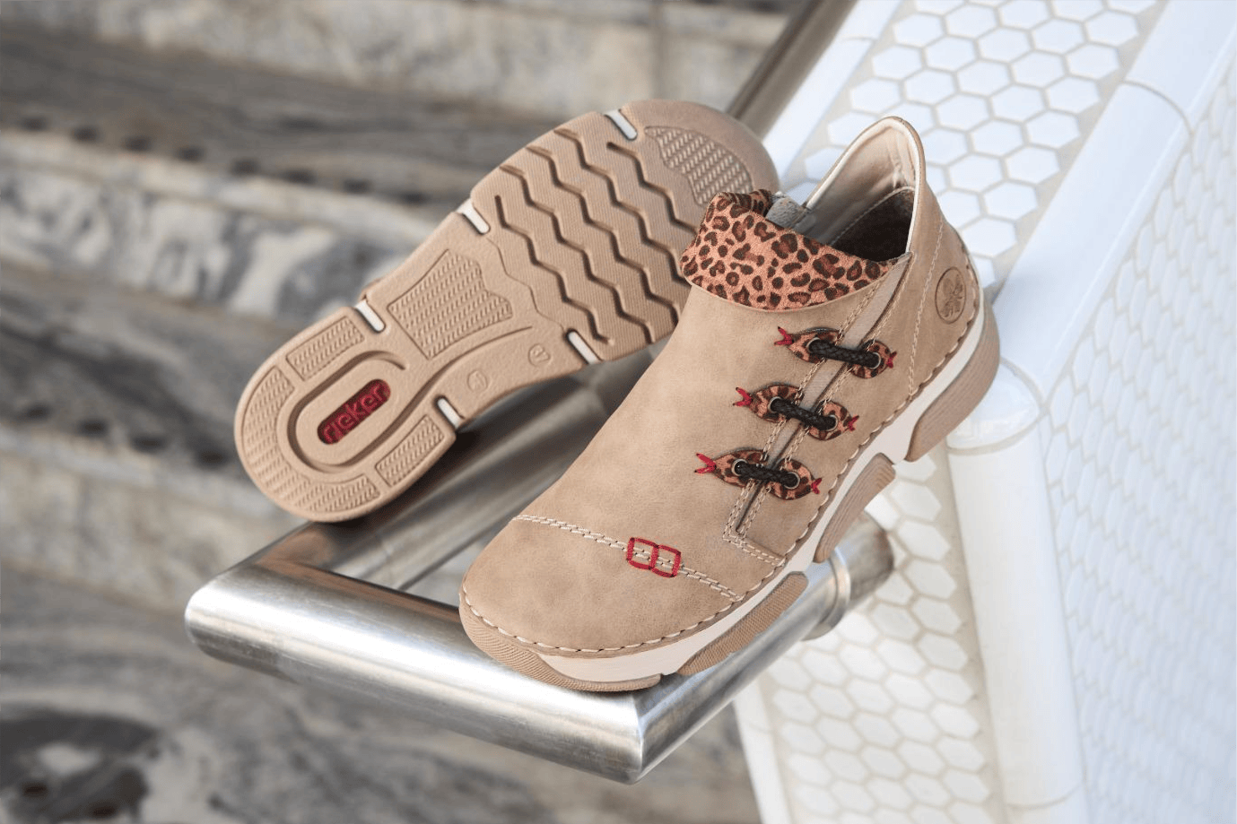 Rieker bottes courtes 45983-64 pour femmes.