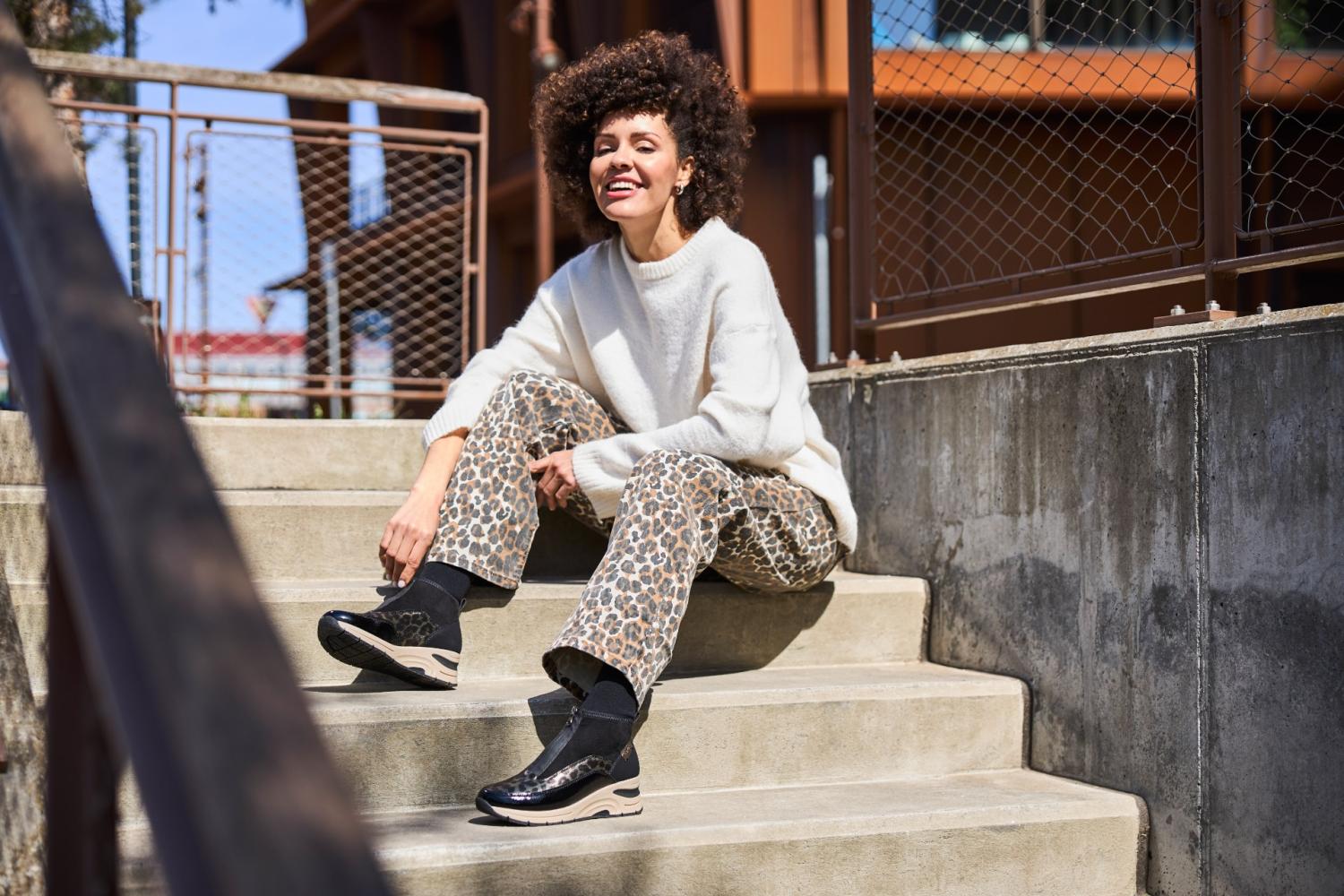 Baskets montantes n9362-00 de Rieker.