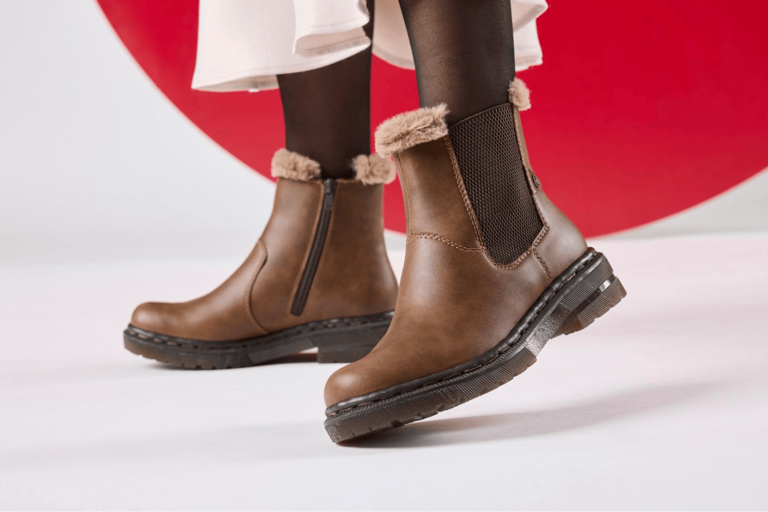 Chelsea Boots 78250-22 mit Fell von Rieker.