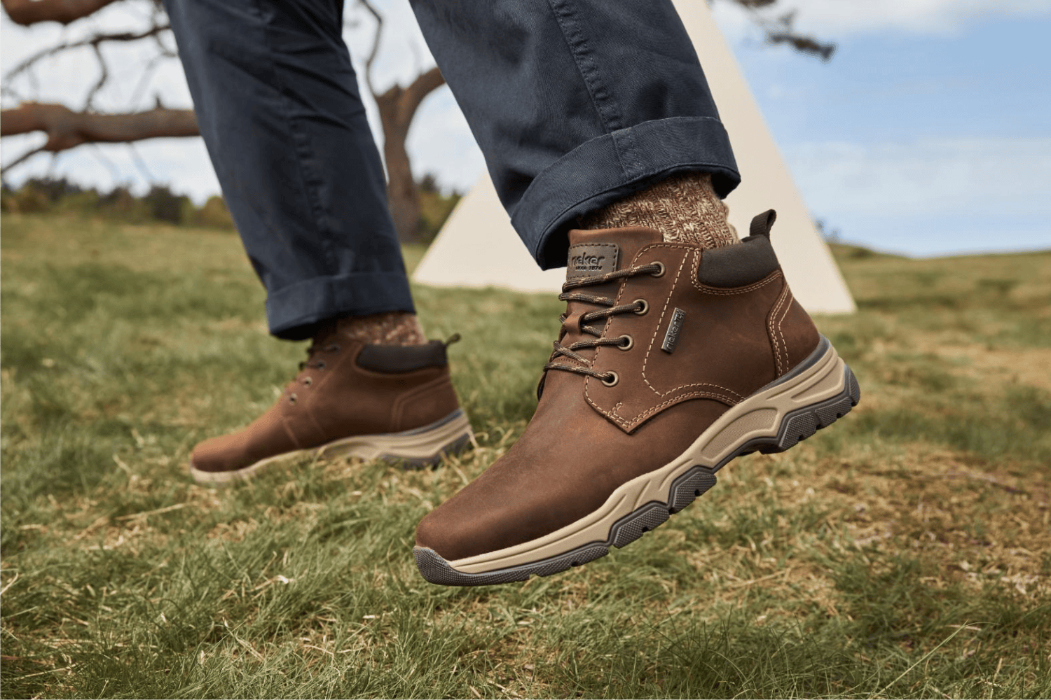 Rieker Herren Sneaker 31204-22 für einen Herbstspaziergang.