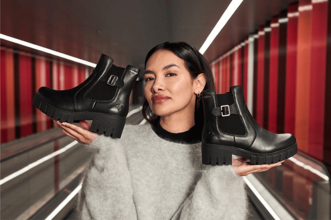 Rockige Chelsea Boots 74560-00 von Rieker.