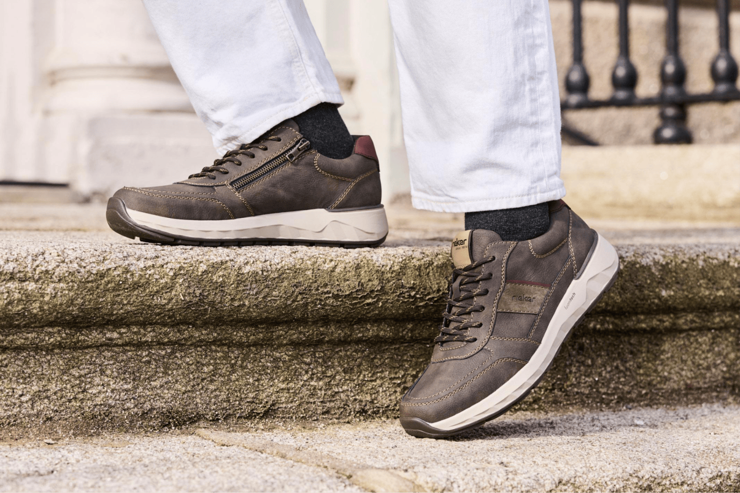 Herbstliche Herrenschuhe 11505-25 von Rieker.