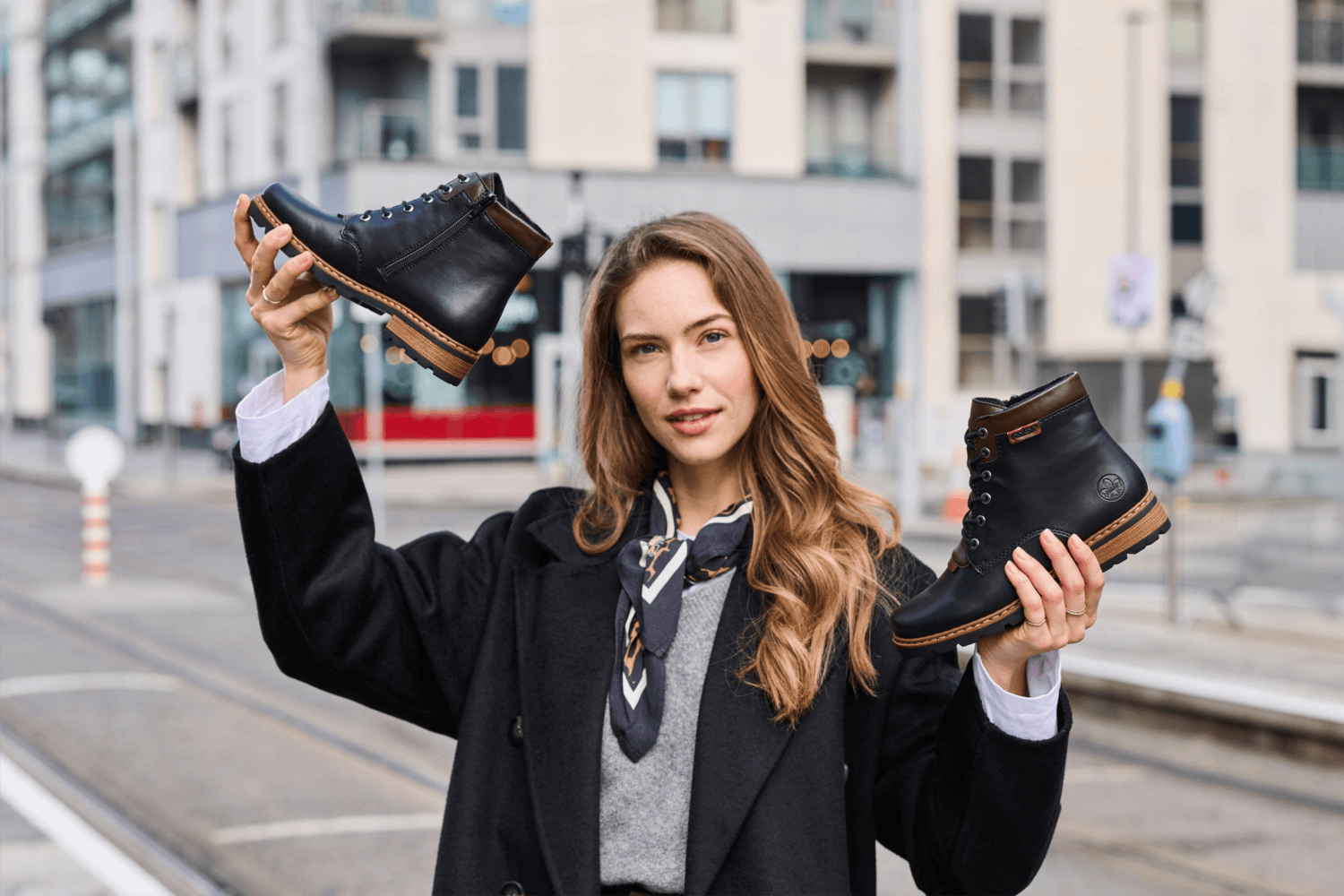 Schwarze Stiefel Z9340-00 von Rieker.