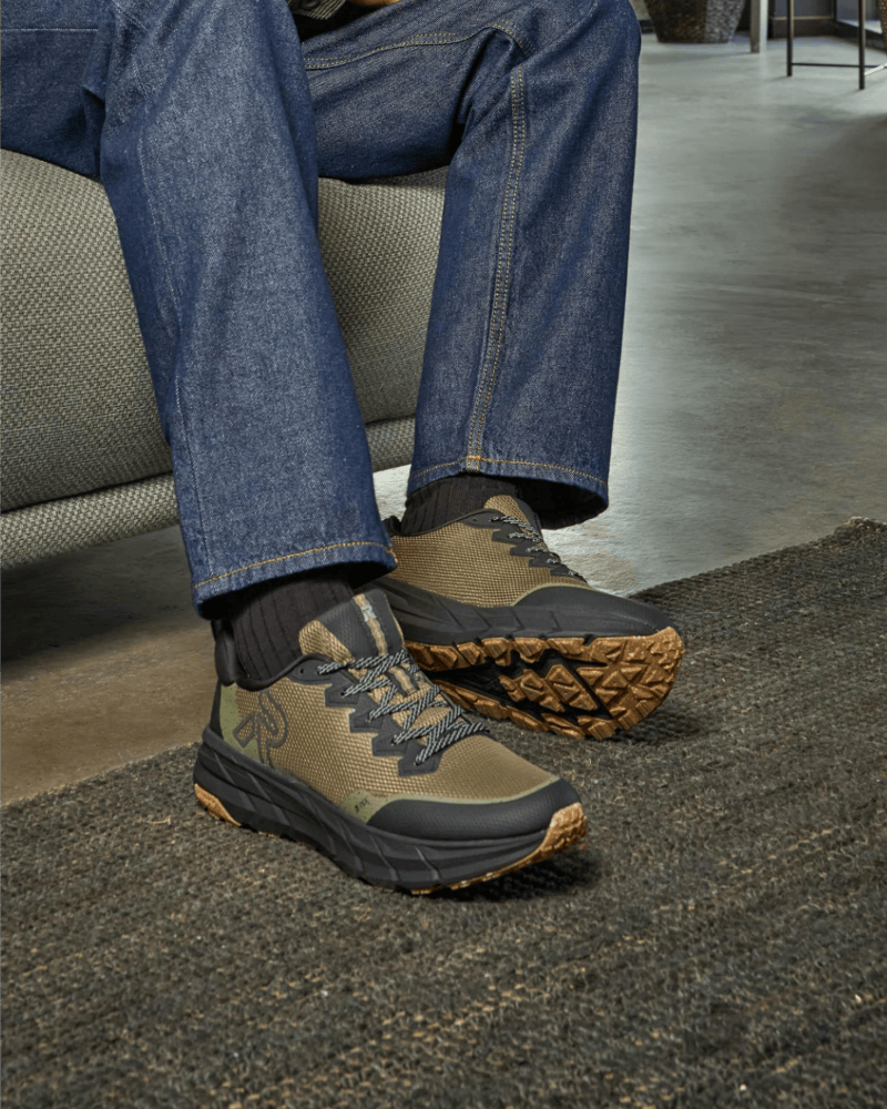 rieker Schuhe in grün-schwarz mit Christoph Kramer