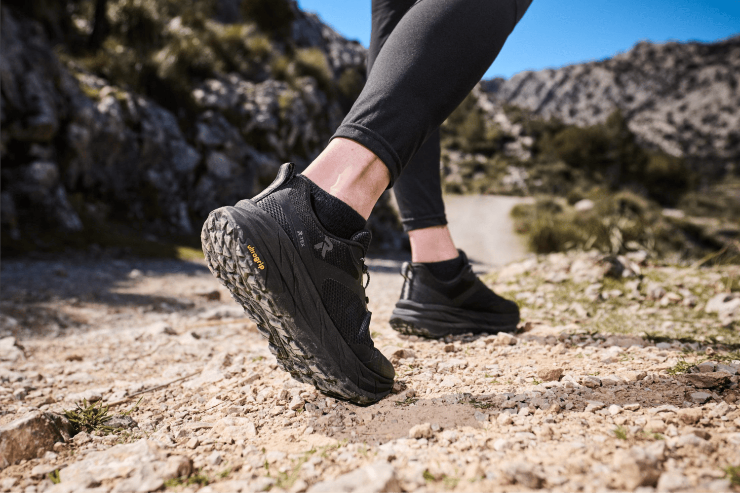Damen Trekking Schuhe schwarz W4502-00.