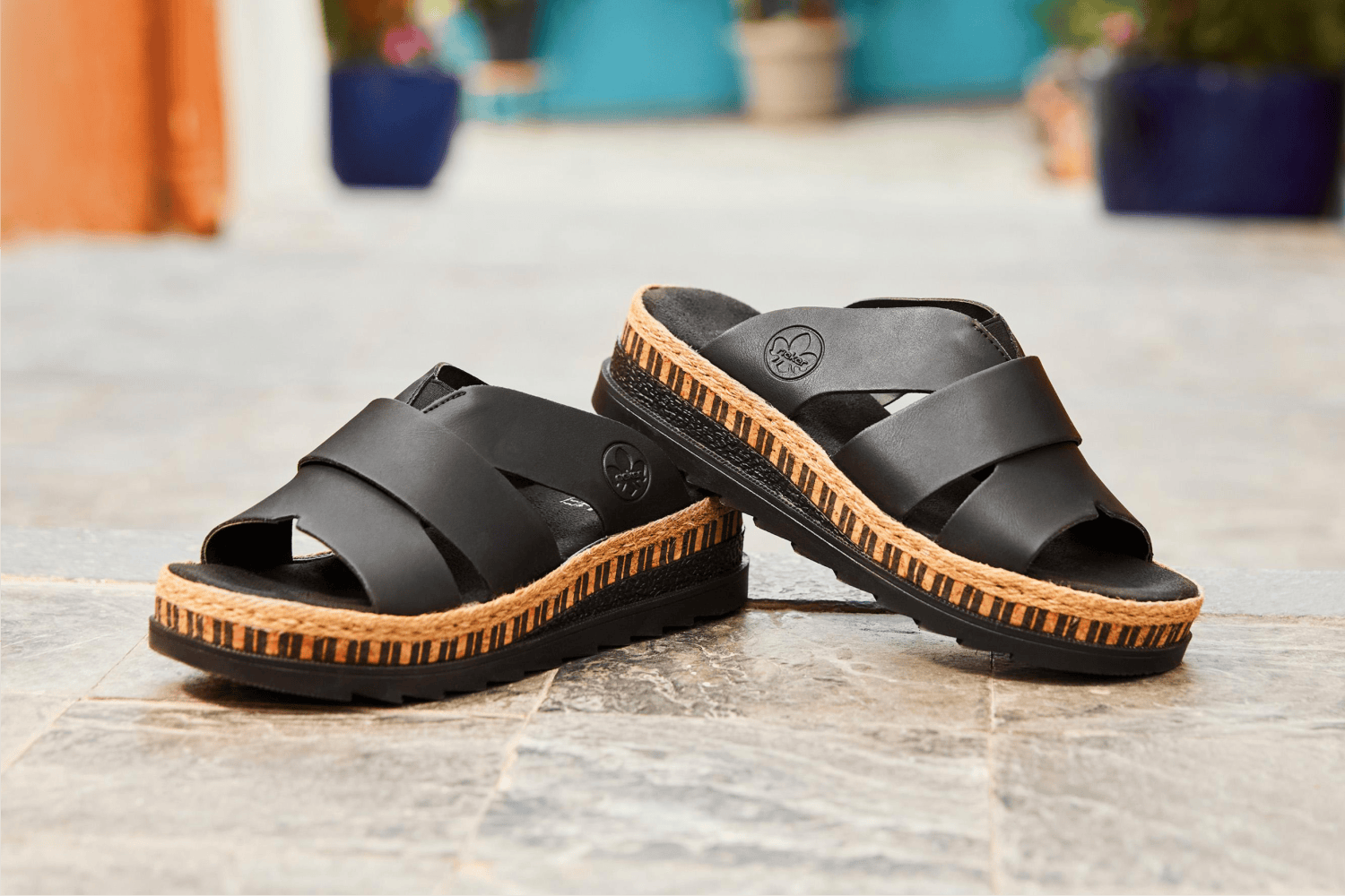 Rieker mules pour femmes v7989-00.