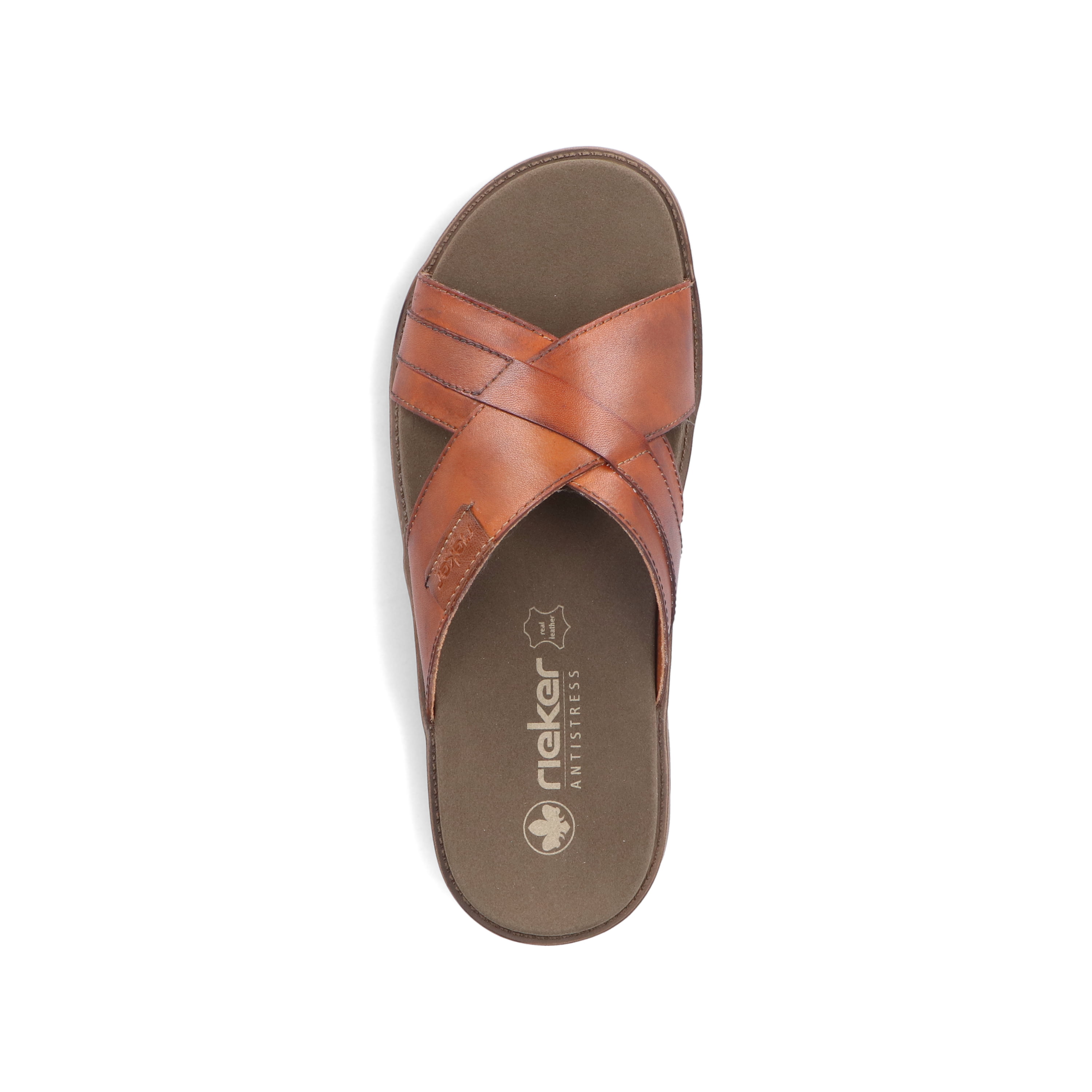 Rieker Heren 24393 Slippers, bruin, 46 EU, bruin, 46