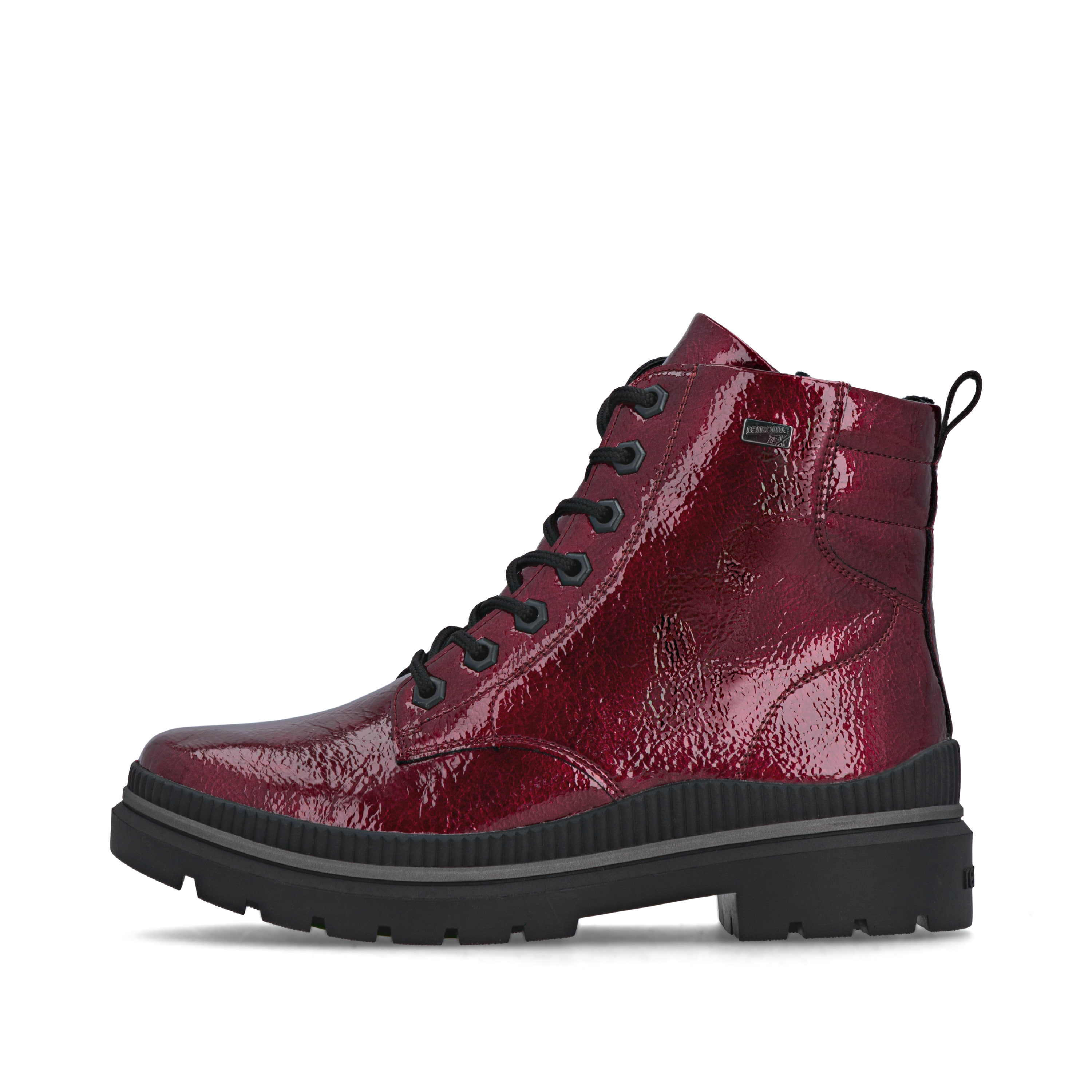 Bottines Classiques Femme Remonte - Cuir - Fermeture Éclair Et Lacets - Talon 3,9 Cm