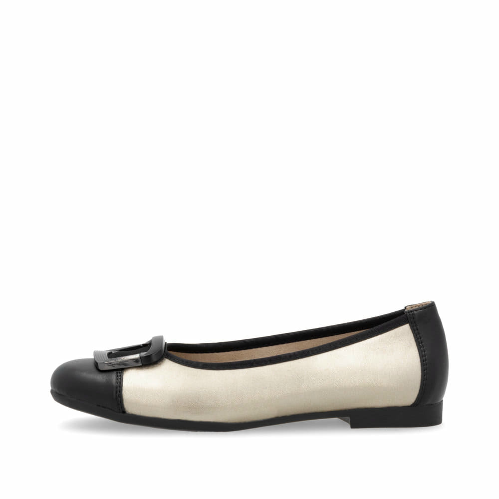Rieker D0K12 ballerina's, metallic, 36 EU