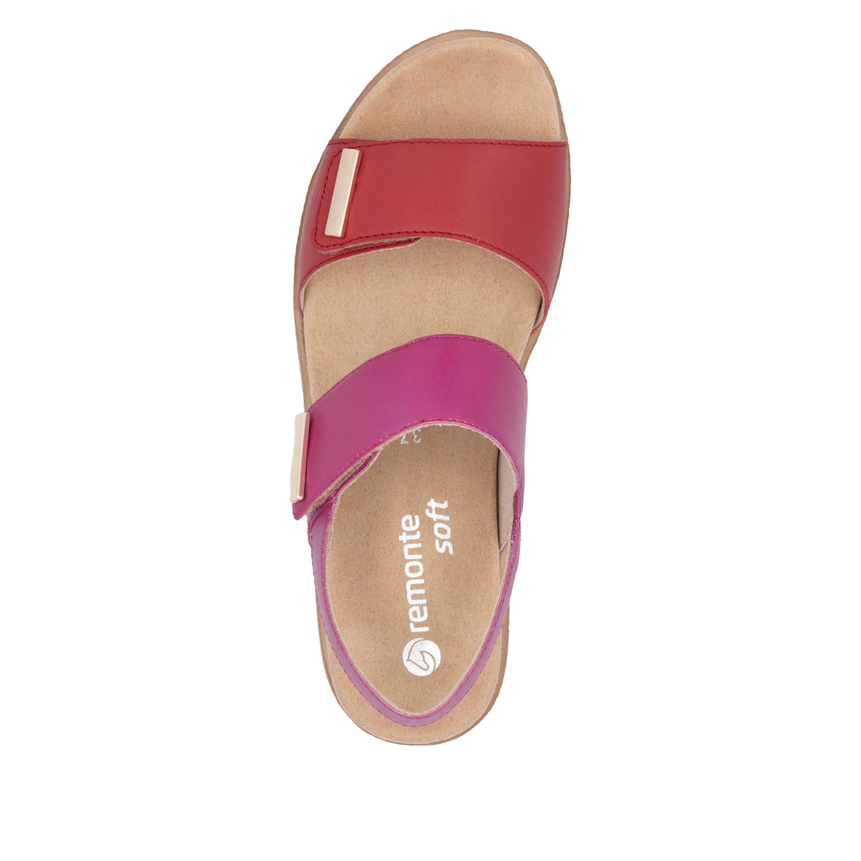 Sandales Confort Femme Remonte - Blanc, Cuir, Taille 40 - Très Bon état