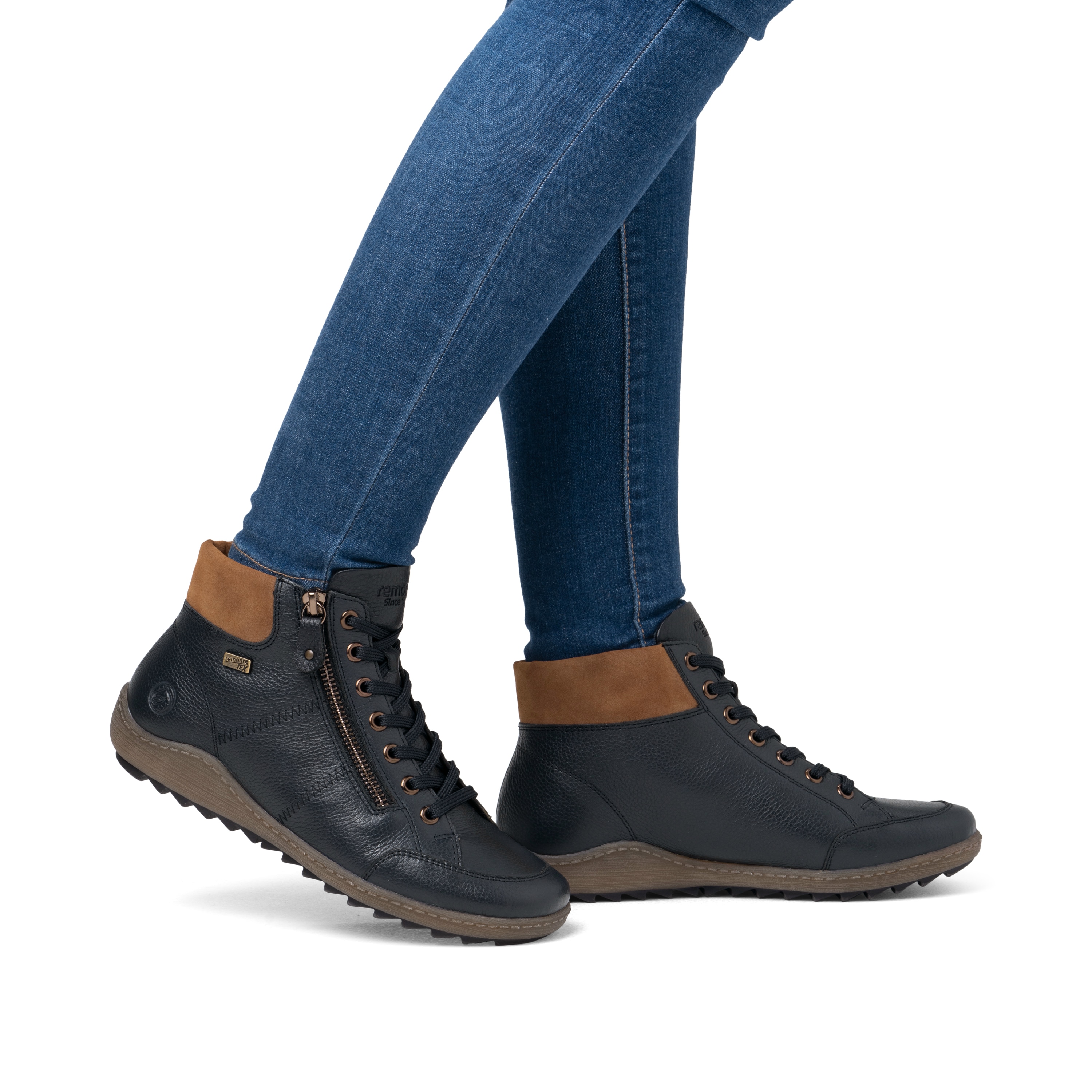 Remonte Dames R1457 korte laarzen, blauw, 38 EU, blauw, 38 EU
