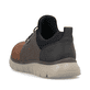Braune Rieker Herren Slipper B6654-22 mit wasserabweisender RiekerTEX-Membran. Schuh von hinten.