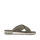 Grüne Rieker Herren Pantoletten 29083-52 mit Rieker Air Sohlenfenster. Schuh Innenseite.