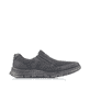 Schwarze Rieker Herren Sneaker Low B4878-00 mit einem Gummizug. Schuh Innenseite.