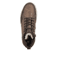 Braune Rieker Herren Schnürstiefel 38504-25 mit wasserabweisender TEX-Membran. Schuh von oben.
