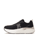 Schwarze Rieker Sport Damen Sneaker Low W4101-01. Schuh Außenseite.