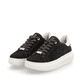 Weiße Rieker Damen Sneaker Low W1202-82 mit ultra leichter und flexibler Sohle. Schuh Außenseite gespiegelt.