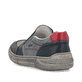 Blaue Rieker Herren Slipper 04052-12 mit einem Gummizug sowie der Extraweite H. Schuh von hinten.