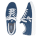 Blaue waschbare Rieker Herren Sneaker Low U1904-14 mit einer Schnürung. Schuh von oben, liegend.