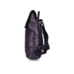 Rieker Rucksack H1391-30 in Lila mit stylischem Muster, mattem Finish und Reißverschluss. Rechtsseitig.