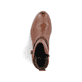 Graugrüne Rieker Damen Schnürstiefel 77431-54 mit Schnürung und Reißverschluss. Schuh Innenseite