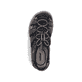 Schwarze Rieker Herren Trekkingsandalen 26770-00 mit einem Klettverschluss. Schuh von oben.