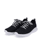 Blaue Rieker Damen Sneaker Low 54022-14 mit flexibler und ultra leichter Sohle. Schuhpaar seitlich schräg.
