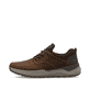 Mocassins Rieker marron homme 06050-22 en cuir suédé avec bande élastique. Côté extérieur de la chaussure.