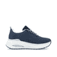 Blaue vegane Rieker Damen Sneaker Low W2701-14 mit einer Schnürung. Schuh Innenseite.
