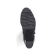 Dunkelbraune Rieker Damen Stiefeletten 77667-25 mit dekorativer Kordel. Schuh Laufsohle.