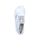 Mehrfarbige Rieker Damen Schnürschuhe 55920-90 mit modernen Ziernähten. Schuh von oben.