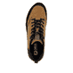 Braune Rieker Herren Sneaker Low U0102-68 mit wasserabweisender TEX-Membran. Schuh von oben.