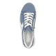 Blaue Rieker Damen Sneaker Low N9920-14 mit einem Reißverschluss. Schuh von oben.