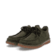 Grüne Rieker Herren Schnürschuhe 04502-54 mit der Extraweite H. Schuhpaar seitlich schräg.