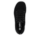 Schwarze vegane Rieker Damen Schnürschuhe 45222-00,Barfußschuhe mit Einlegesohle. Schuh von oben.