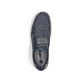 Blaue Rieker Herren Slipper 18267-15 mit einem Gummizug sowie Komfortweite G 1/2. Schuh von oben.