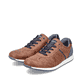 Braune Rieker Herren Schnürschuhe 11928-25 mit der Komfortweite G 1/2. Schuhpaar seitlich schräg.