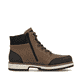 Hellbraune Rieker Herren Schnürstiefel F8302-24 mit einer Flip-Grip Sohle mit Spikes. Schuh Innenseite