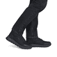 Schwarze Rieker Herren Schnürstiefel B8122-00 aus Rauleder. Schuh am Fuß.