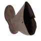Braune Rieker Damen Hochschaftstiefel 72656-22 mit einem Reißverschluss. Schuh von oben, liegend.