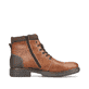 Karamellbraune Rieker Herren Schnürstiefel 33140-25 mit einer robusten Profilsohle. Schuh Innenseite