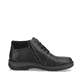Graphitschwarze Rieker Herren Schnürschuhe 05102-00 mit einer leichten Sohle. Schuh Innenseite
