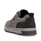 Graue Rieker Herren Sneaker Low 36000-64 mit wasserabweisender RiekerTEX-Membran. Schuh von hinten.
