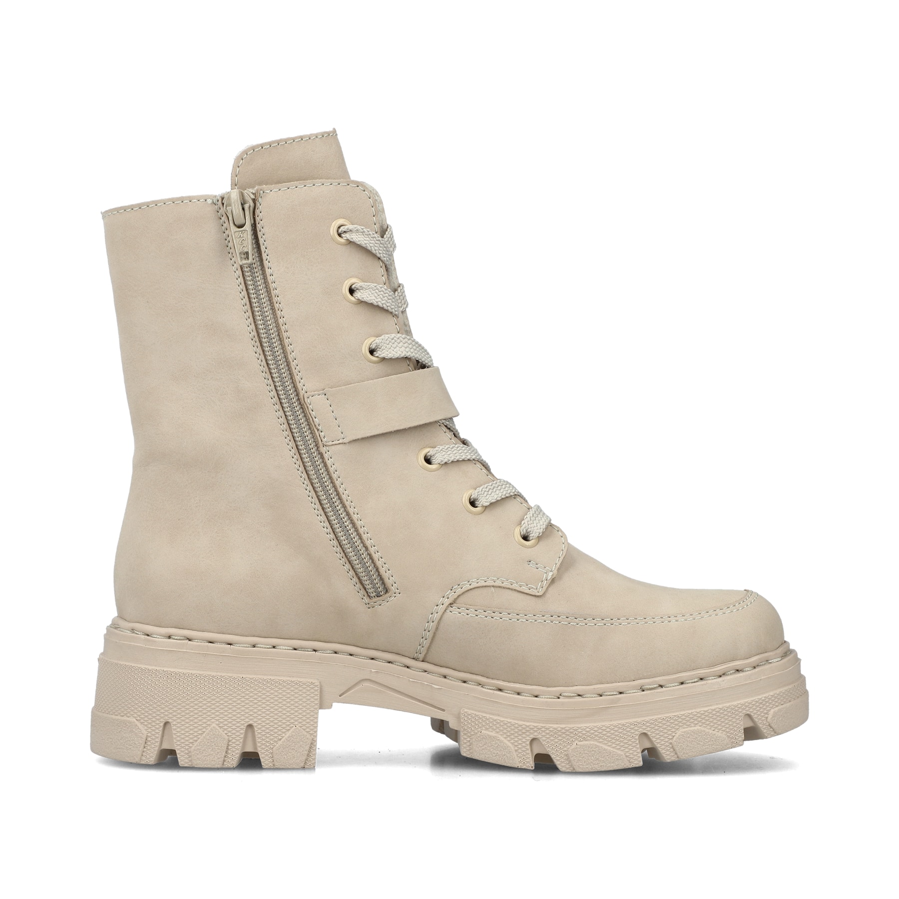 Rieker Z9152 Bikerboot, voor dames, beige, 36 EU, beige, 36 EU