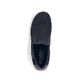 Blaue Rieker Herren Slipper 08676-14 mit einem Gummizug sowie der Extraweite H. Schuh von oben.