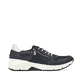 Blaue Rieker Damen Sneaker Low 48135-14 mit Reißverschluss sowie Komfortweite G. Schuh Außenseite gespiegelt.