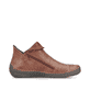 Zimtfarbene Rieker Damen Kurzstiefel 72581-21 mit farbenfrohen Details. Schuh Innenseite.